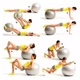 Мяч для пилатеса, фитнеса и йоги 65 см Feel Fit фитбол Синий - изображение 3