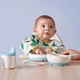 Набор ложек для кормления малыша IKEA BÖRJA BORJA детские пластиковые бело-голубые ложечки 405.968.14 - изображение 5