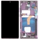 Дисплей для Samsung S908 S22 Ultra 5G чорний, OLED (Small LCD), з рамкою бордового кольору, Burgundy - зображення 1