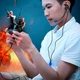 Навушники Type-C провідні вакуумні з мікрофоном гарнітура Baseus GAMO Type-c Wired Earphone C15 Чорний - зображення 7