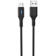 Кабель 1.2м для зарядки телефону, планшета MicroUSB Android Hoco U79 120см |2.4A| Чорний - зображення 3
