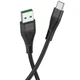 Кабель для зарядки телефона USB Type-C Android Flash Hoco U53 |120см, 5A| Чорний - зображення 1
