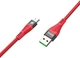 Кабель для зарядки телефона USB Type-C Android Flash Hoco U53 |120см, 5A| Червоний - зображення 6