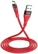 Кабель для зарядки телефона USB Type-C Android Flash Hoco U53 |120см, 5A| Червоний - зображення 8