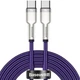 Кабель с поддержкой быстрой зарядки BASEUS Type-C to Type-C Cafule Series Metal |2m, 5A, 100W, PD| (CATJK-D05) - изображение 1