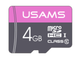 Карта памяти 4GB USAMS TF Card US-ZB100 Class 6 - изображение 1