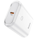 Павербанк PowerBank зі швидкою зарядкою HOCO Mayflower Q3 10000mAh |1USB/1Type-C, 3A/20W, PD/QC| Білий - зображення 1