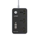 Удлинитель сетевой LDNIO POWER SOCKET SC3412 |2500W, 2M, 3Sockets, 3USB/1Type-C, QC/PD, 3A/38W| Серый - изображение 5