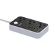 Удлинитель сетевой LDNIO POWER SOCKET SC3412 |2500W, 2M, 3Sockets, 3USB/1Type-C, QC/PD, 3A/38W| Серый - изображение 7