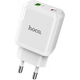 Сетевое зарядное устройство с быстрой зарядкой HOCO Favor N5 |1USB/1Type-C, 3.0A, QC/PD| Белый - изображение 5