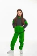 Детский спортивный утепленный костюм Kindamor Snug Princess Green/Grey, флис для девочки 128 см зеленый с серым - изображение 1