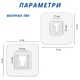 Двойные самоклеящиеся крючки Hooxen, 10 штук, прозорі - зображення 10