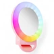 Кольцевая светодиодная LED лампа RGB разноцветная 11см A4S для фото и видеосъемки с креплением прищепкой на телефон - изображение 1
