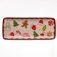 Блюдо сервировочное новогоднее для закусок Merry Christmas 34×14×2 (см) блюдо прямоугольное рождественское из фарфора CR-1-38 - изображение 1