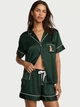 Піжама Сатинова (сорочка + шорти) Victoria's Secret Glazed Satin Short Pajama Set ХS Зелений (27161224) - изображение 1