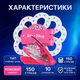 Стайлер для украшения волос стразами 150 страз степлер «Sparkling Diamond» blinger 10 дисков ручной розовый - изображение 3