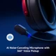 Наушники MCHOSE V9 PRO Black-Red Беспроводная Игровая Гарнитура, Радиоканал/Bluetooth/3.5мм. Съемный Микрофон, RGB Подсветка, 7.1 Аккумулятор 250 Часов. PC/PS4/PS5/Switch/Xbox - изображение 5