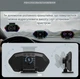 Автомобільний бортовий комп'ютер HUD P3 з подвійною системою OBD2-GPS, 6-дюймовим ЖК-екраном та вимірювачем нахилу - изображение 6