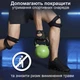 Перчатки спортивные с открытыми пальцами антискользящим покрытием и напульсники комплект для подтягивания на турнике кроссфита воркаута силовых упражнений на тренажерах атлетики защитные рукавицы от мозолей Серые 66_12_M_3C - изображение 4