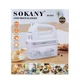 Кухонний міксер ручний Sokany SK-6627 з насадками для тіста 350W тістоміс для дому Сріблястий - зображення 10