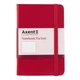 Записная книга блокнот 95x140 Axent 96 л. клетка тв. обл. красный Partner 8301-03-A - изображение 1
