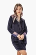 Халат женский велюровый с длинными рукавами Felisiya Lingerie Синий 73-058 S (2000009101010) - изображение 5