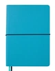 Записная книга блокнот Buromax UNIQUE A5 96 л клетка иск.кожа бирюзовый с черным (BM.295107-06) - изображение 3