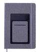 Записная книга блокнот Buromax COMFORT A5 96 л линия иск.кожа серый (BM.295209-09) - зображення 3