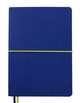 Записная книга блокнот Buromax UNIQUE A5 96 л клетка иск.кожа синий с желтым (BM.295107-02) - изображение 3