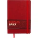 Записная книга блокнот Buromax BRIEF A5 96 л без разметки иск.кожа красный (BM.295004-05) - изображение 3