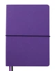 Записная книга блокнот Buromax UNIQUE A5 96 л клетка иск.кожа черный с фиолетовым (BM.295107-01) - изображение 1