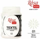 Краска акриловая для ткани ROSA TALENT 80 мл белый (4823098512424) - изображение 2