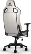 Комп'ютерне крісло для геймера Corsair T3 Rush Light Grey - зображення 4