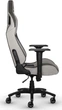 Комп'ютерне крісло для геймера Corsair T3 Rush Light Grey - зображення 5