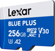 Karta pamięci Lexar Blue Plus microSDXC 256GB UHS-I U3 V30 (LMSBLPL256G-BNANG) - obraz 3