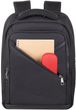 Plecak na laptop RIVACASE Clark 8126 15" Black - obraz 3