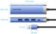 Hub USB Vention USB3.0 USB 3.0x3/RJ45/USB-C Hub Blue Aluminum Alloy (TGFSB) - obraz 4
