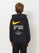 Детское утепленное худи для мальчика Nike B Nsw Athl Po Hoodie Bb IH4313-010 M 137-147 см Black/University Gold (198481194544) - изображение 2