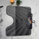 Килимок під унітаз ТМ Banyolin Silver 50х60см SLV202020 Anthracite_U - зображення 2