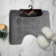 Коврик под унитаз ТМ Banyolin Classik 50х60см CLTStone 172-Grey_U - изображение 1
