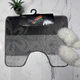 Килимок під унітаз ТМ Banyolin Silver 50х60см SLV201804 Anthracite_U - зображення 2