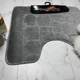 Коврик под унитаз ТМ Banyolin Classik 50х60см CLTStone 172-Grey_U - изображение 2