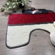 Килимок під унітаз ТМ Banyolin Silver 50х60см SLV201633 Burgundy_U - зображення 2