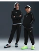 Детский теплый спортивный костюм (худи + штаны) для мальчика Nike K Nsw Club Flc Hdy Tracksuit HQ9318-010 XS 122-128 см Black/Black/White/White (198482201746) - изображение 11