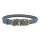 Ошейник для Собак Круглый Кожаный BronzeDog Premium Crazy Голубой XS 7 мм 18-25 см (002122) - изображение 2
