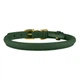 Ошейник для Собак Круглый Кожаный BronzeDog Premium Crazy Зеленый M 9 мм 30-40 см (002305) - изображение 3
