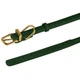 Ошейник для Собак Круглый Кожаный BronzeDog Premium Crazy Зеленый M 9 мм 30-40 см (002305) - изображение 4