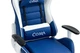 Комп'ютерне крісло для геймера Cobra Rebel CR204 Blue-White - изображение 11