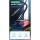 Кабель мультимедійний 3.5mm M to 3.5mm M 1.0m 90° corner AV112 blue Ugreen (m498258) - зображення 2