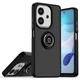 Чехол Fiji Colorframe для Oppo A40 / A40m матовый бампер с кольцом подставкой Black - изображение 1